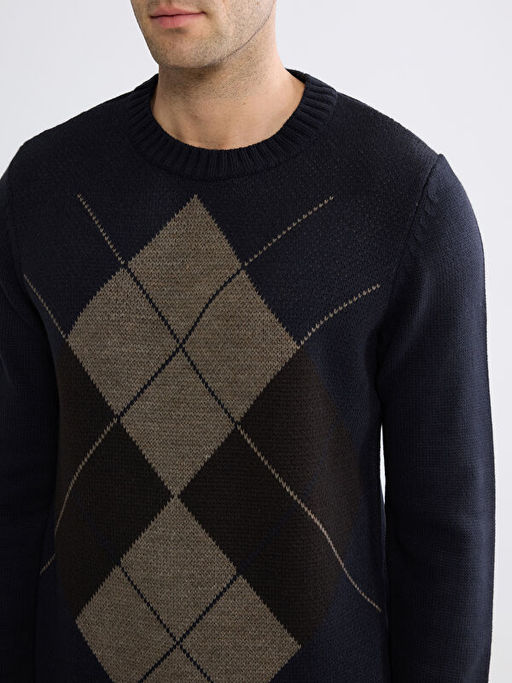 Bisiklet Yaka Erkek Triko Kazak