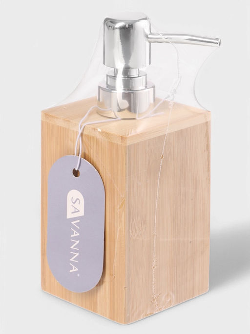 Дозатор для жидкого мыла SAVANNA BAMBOO, бамбук фото 10
