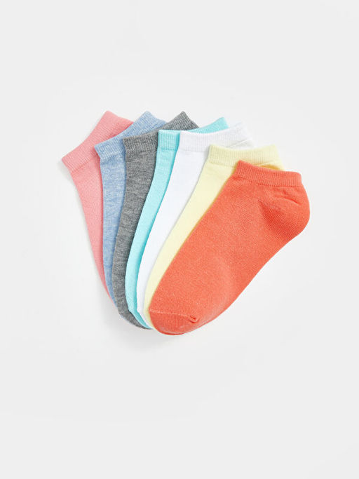 Basic K?z ?ocuk Patik ?orap 7li