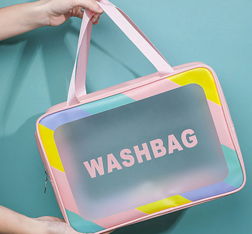Дорожная прозрачная сумка WASH BAG 30*20см (3156) Белая - Мой органайзер фото 3