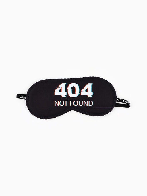 Цена за 2 шт. Маска для сна Not found, 19.3×9.5 см, чёрная
