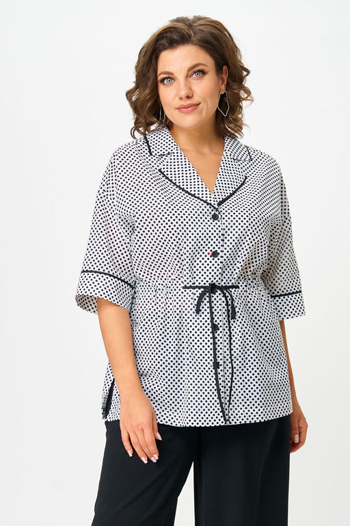 Костюм Orhideya Lux 1573 черно-белый горох, черный