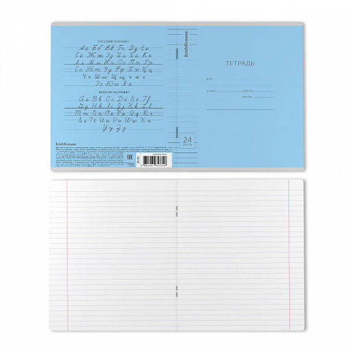 Цена за 160 шт. Тетрадь школьная ученическая ErichKrause Классика Visio ассорти, 24 листа, линейка (в плёнке по 10 шт.) фото 19