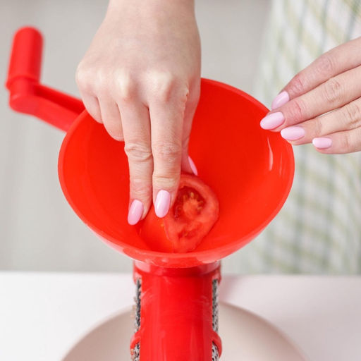 Соковыжималка для томатов Доляна, 27 см, красная