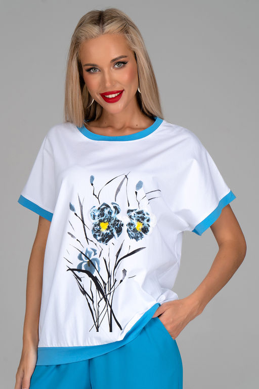 Футболка Лорея (голубой) - Эльза фото 4