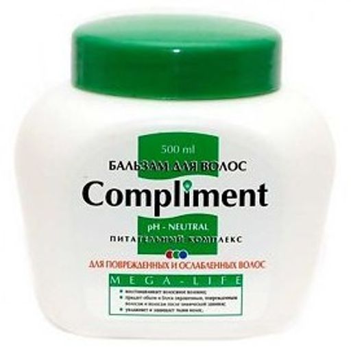 "Compliment" Бальзам "Mega-VOLUME" д/тонких волос.(500мл).12 / 6225 /