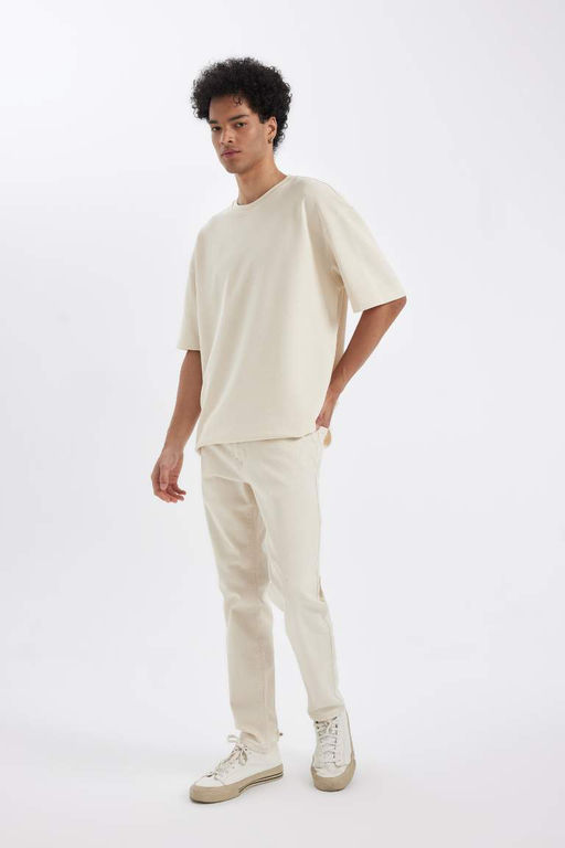 Узкие зауженные джинсовые брюки с нормальной талией и зауженной посадкой - Defacto фото 5