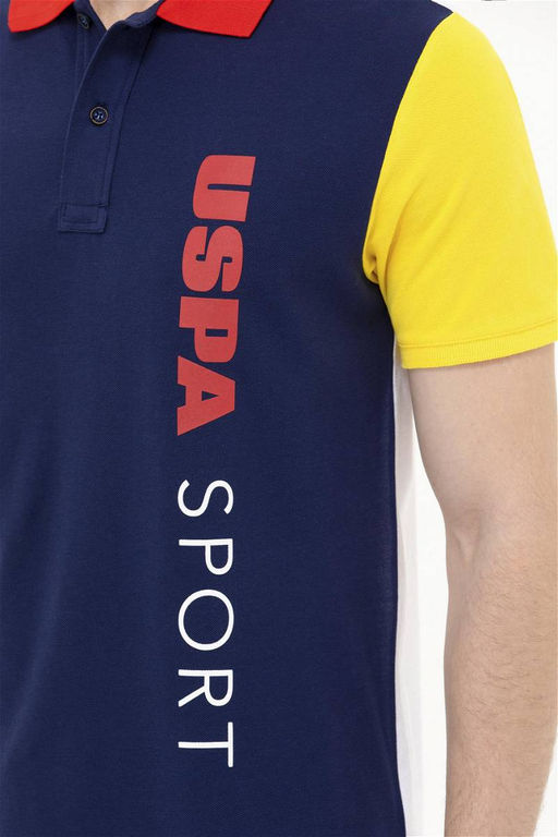 U. S. Polo Assn Мужская темно-синяя футболка с воротником-поло - U.s. polo assn фото 14