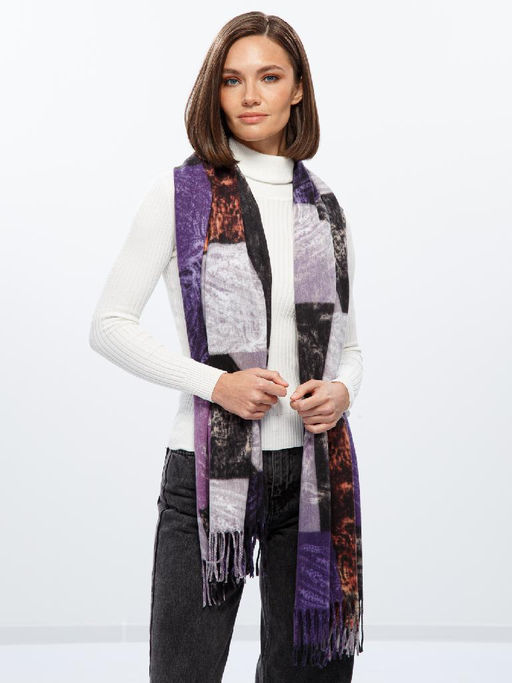 Палантин жен. хл+шерсть 71х182 LDR23-011-10