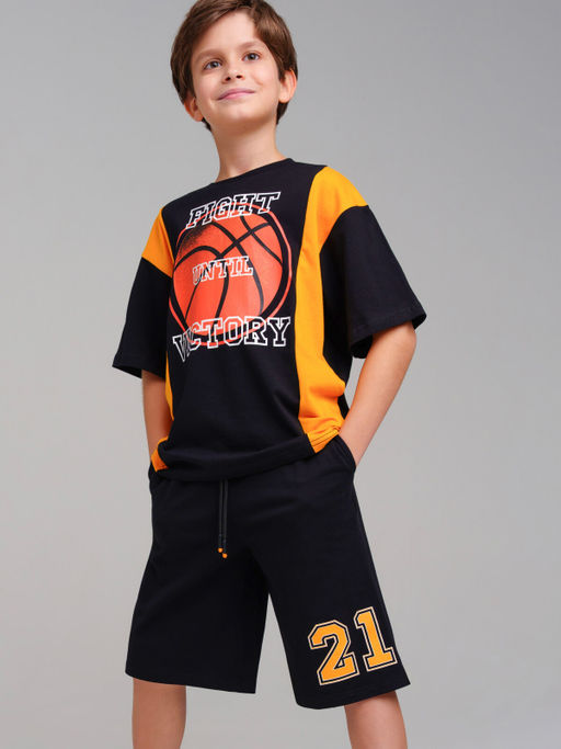 12511036 Комплект для мальчиков: фуфайка (футболка), шорты
