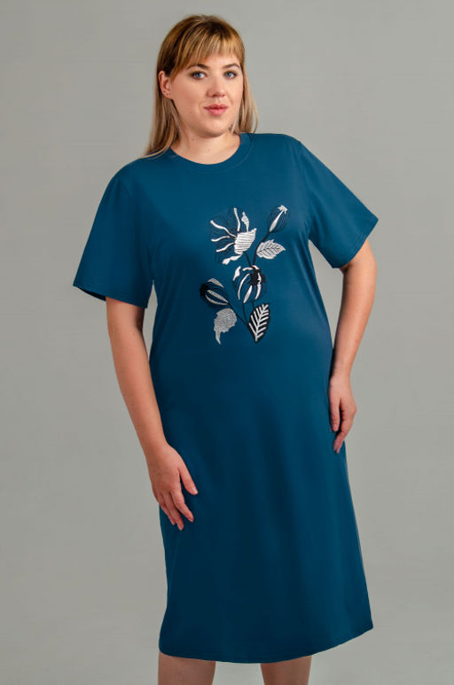 Арт. 4150 Туника женская 52-60 (5 шт) Цвет:изумруд