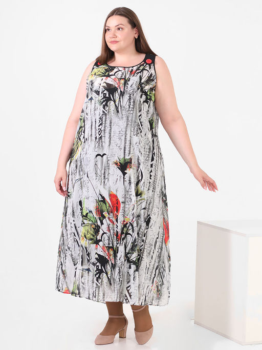 Платье-двойка хлопок 65%, вискоза 35% - Almond фото 2