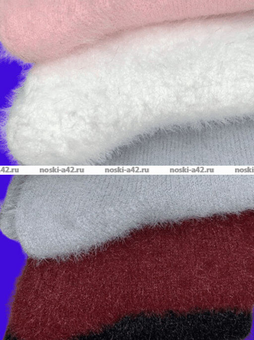 Цена за 5 пар. 5 ПАР - ПриветBS термоноски женские АНГОРА НОРКА "Кошечка" арт. 2680