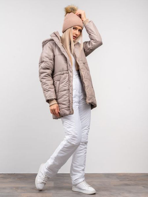 Костюм зимний, горнолыжный Арктика какао-белый - Yollochka фото 3