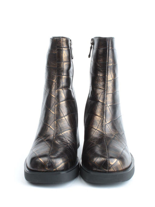 04-ZYM937 BLACK GOLD Ботильоны зимние женские (натуральная кожа, натуральный мех) - Фабричный китай фото 9