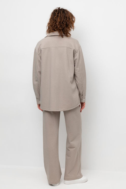 ЕВТ 4117/светлый беж,гусиная лапка брюки жен