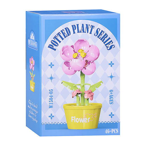 Конструктор "Цветок" (46 дет.) в коробке