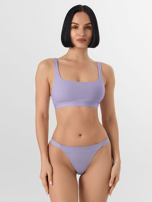 Цена за 2 штуки! Трусы бразилиана женские фиолетовые