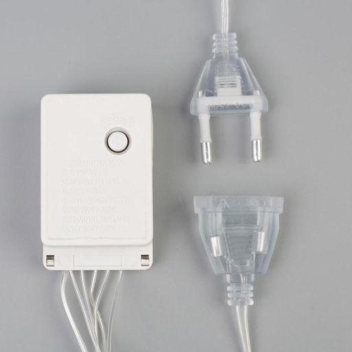 Гирлянда Занавес 3?1.4 м с насадками Перья, IP20, прозрачная нить, 80 LED, свечение розовое, 8 режимов, 220 В - Luazon lighting фото 6