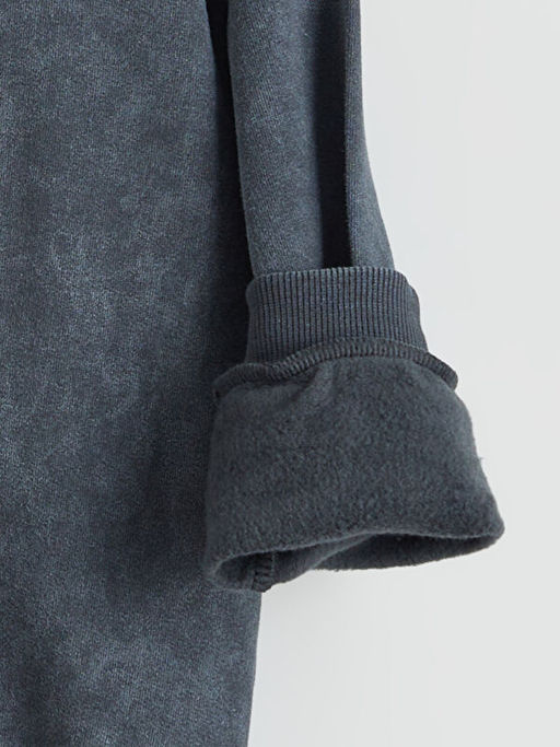 Bisiklet Yaka Erkek ?ocuk Kal?n Sweatshirt