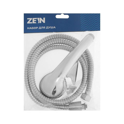 Душевая лейка со шлангом, гайки пластик, держатель, крепеж в комплекте.