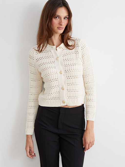 Bisiklet Yaka Ajurlu Kad?n Triko H?rka