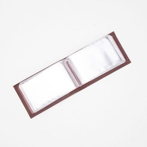 Визитница, 18 карт, цвет бордовый - Textura фото 3