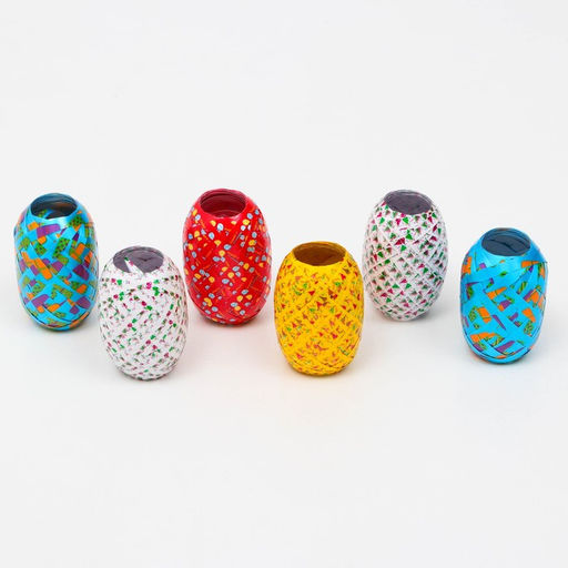 Лента упаковочная «С днём рождения», МИКС, 0.5 см × 10 м