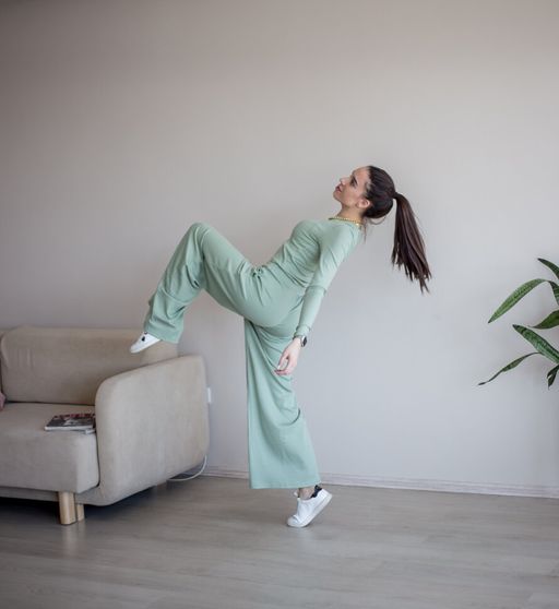 турецкий модал кашкорсе Костюм , цвет мята - Knitka wear фото 3
