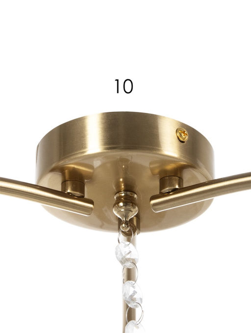 Люстра N6421/3, 3×60 Вт, E27, цвет медный