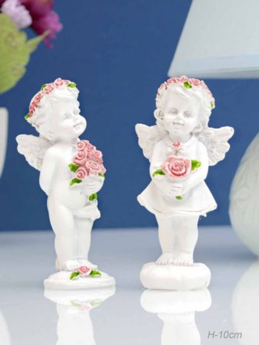 Фигурка Ангел с розами 10 см / L1845 /уп 4/480/мягкая упаковка - Галеонтрейд фото 3