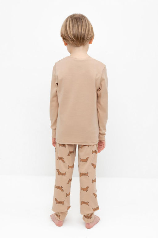 К 1541/нежный бежевый,таксы пижама дет