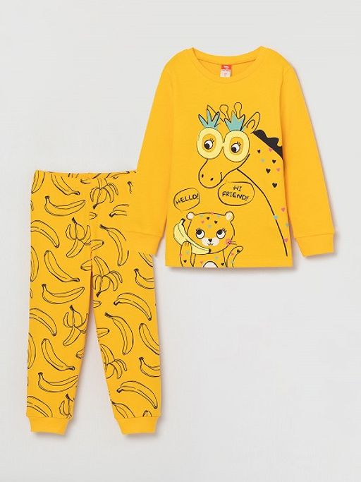 CRB wear/CSKG 50038-30 Комплект для девочки (джемпер, брюки), желтый/Ex.Cherubino