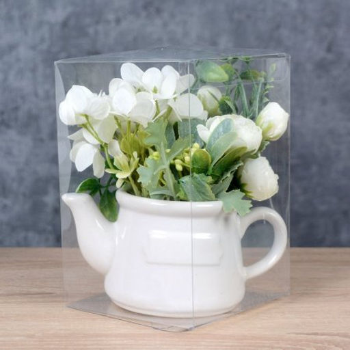 Цветочная композиция Букет гортензий 13х8,5х14 см / NW713/FLM-102 / (Желтый) - Галеонтрейд фото 5