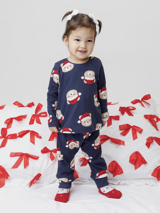 К 1661/синий 1410 Н148.1 пижама д/дет яс