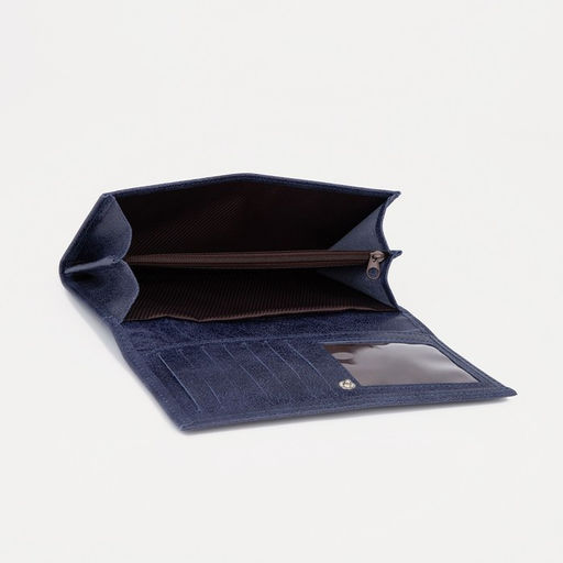 Кошелёк на кнопке, цвет синий - Simaland фото 3