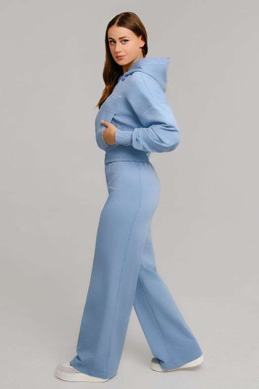 Арт. 2539/1  Костюм женский с брюками 42-48 (4 шт) Цвет:Голубой
