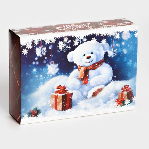 Коробка под 6 конфет «С Новым годом!», 13.5×9.5×3.5 см