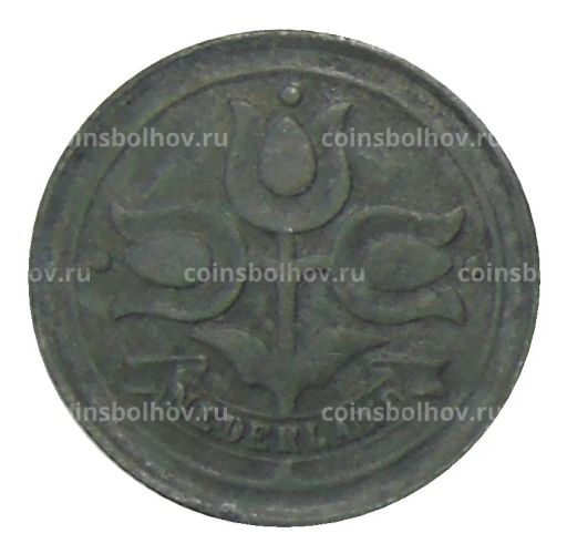 Монета 10 центов 1942 года Нидерланды