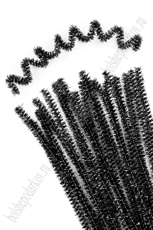 Проволока синельная металлик 100 шт (SF-3313) черный №В-011