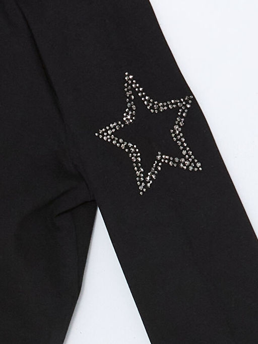 Bisiklet Yaka Ta? Bask?l? K?z ?ocuk Ti??rt - Waikiki фото 3