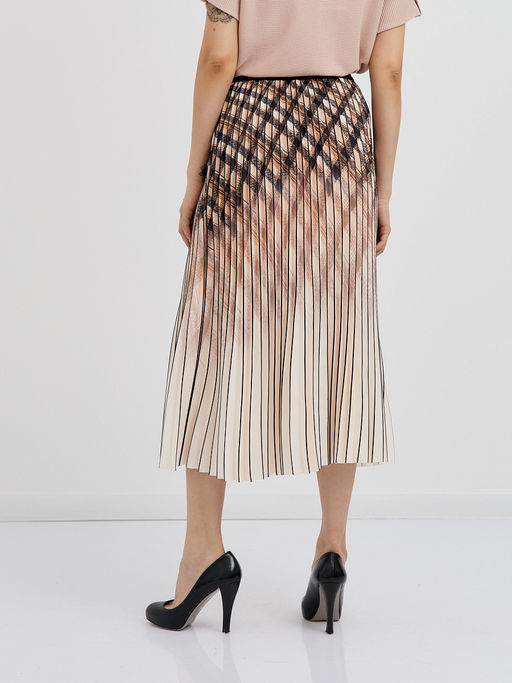 юбка плиссе с принтом в косую клетку - Glenfield фото 8