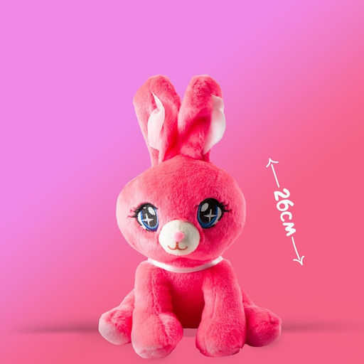 Игрушка мягкая Зайка, розовый - Milo toys фото 3