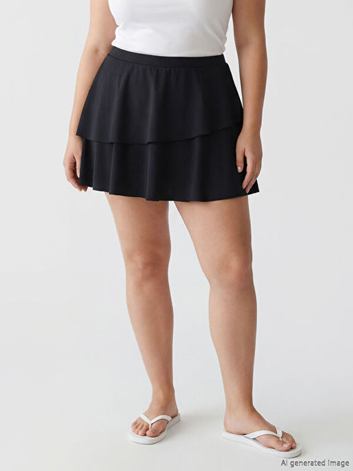 B?y?k Beden Kad?n Y?zme ?ort Etek