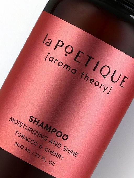 Шампунь для волос, увлажнение и блеск, 300 мл, аромат табака и вишни, LA POETIQUE