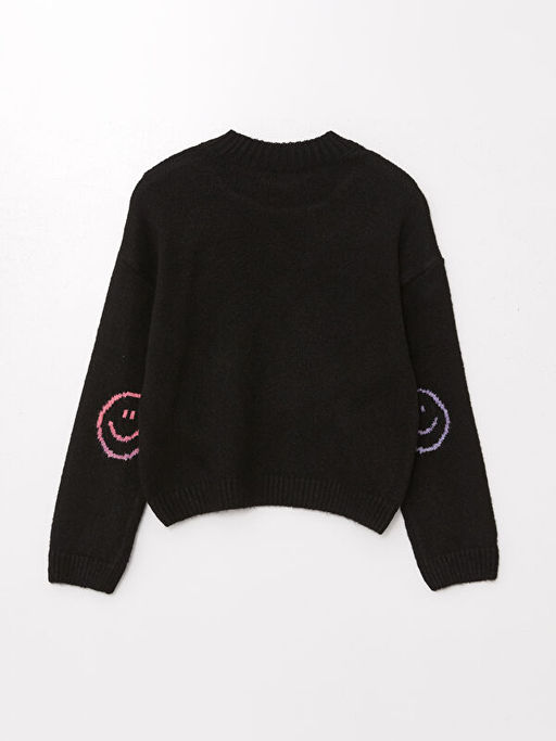 Bisiklet Yaka K?z ?ocuk Crop Triko Kazak - Waikiki фото 2