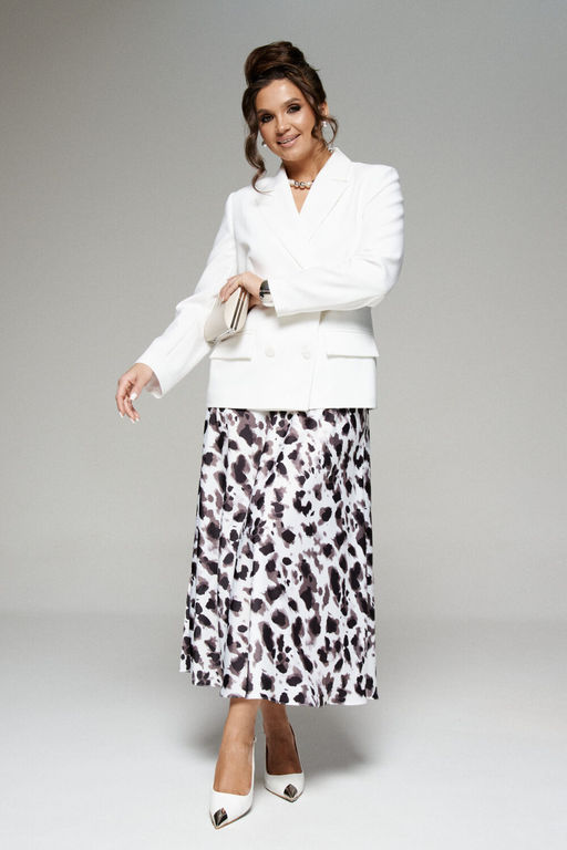 Костюм 6282 молочный+ анималистичный принт - Beautiful and free фото 2