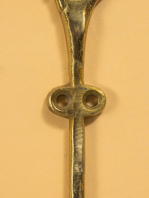 Крючок настенный «Весёлый Роджер», 22×13.5×5.5 см, алюминий, золото