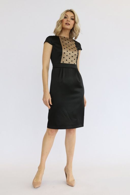 Платье-футляр из атласа - Looklikecat фото 2