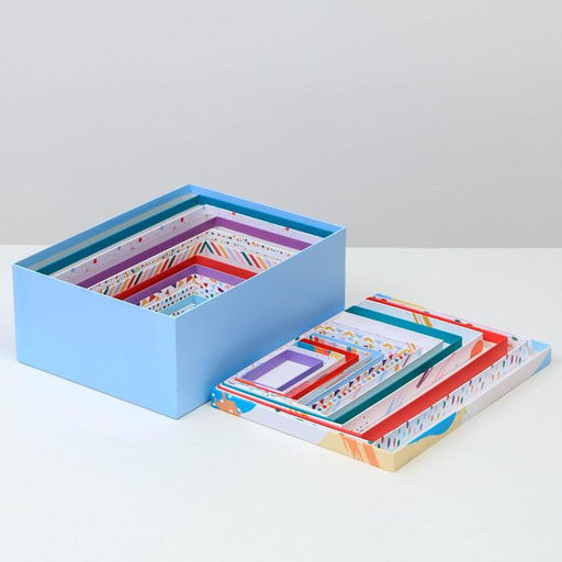 Набор коробок подарочных 15 в 1 Поздравляю!, 12 х 7 х 4 см - 46,6 х 35,2 х 17.5 см - Дарите счастье фото 9